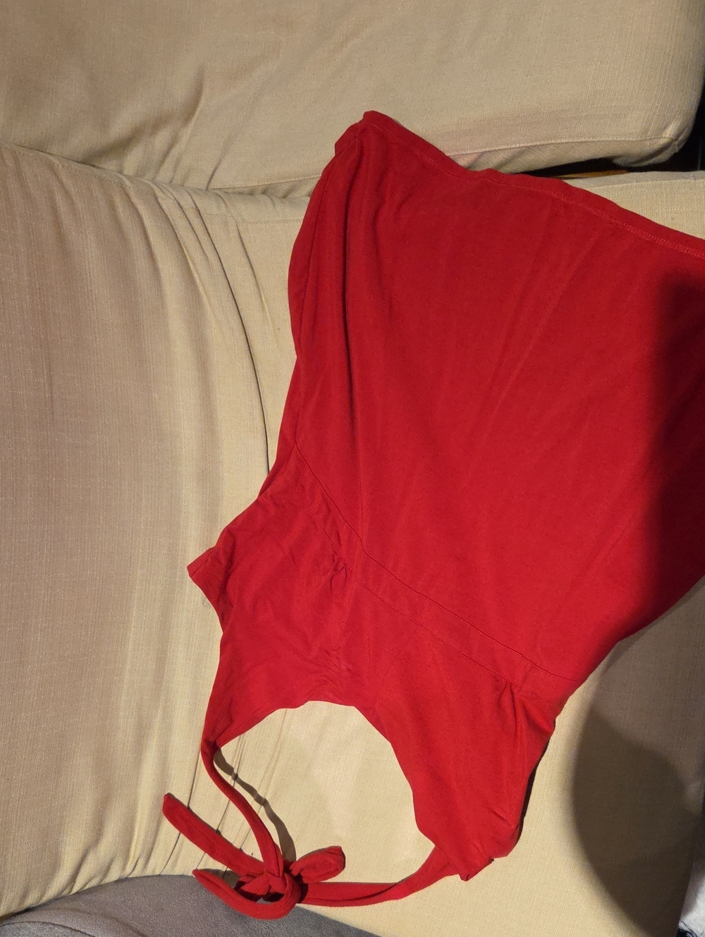 Thyme Maternity Red  Halter Top